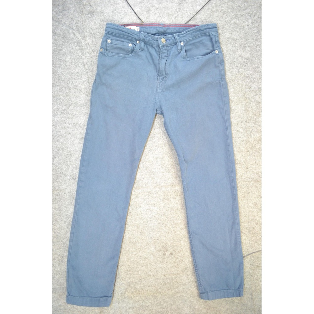 American Giant Pants Mens 30x30 Blue Roughneck Stretch Canvas Straight Made USA‎